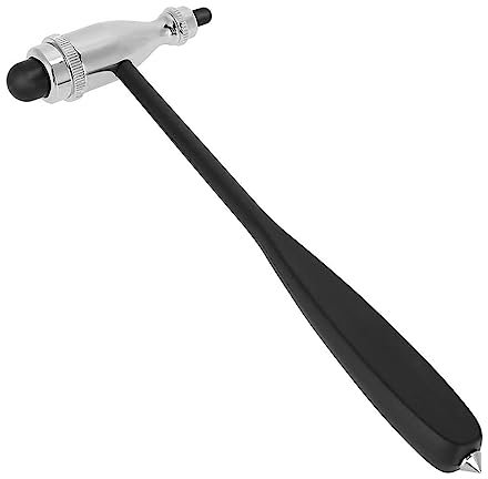 Neurologischer Reflexhammer, Neuro Reflexhammer mit Doppel-Kunststoffkopf Leichter Perkussions-Reflexhammer Medizinischer Neurologie-Therapiehammer für Reflextests