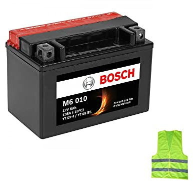 COMPATIBILE CON BMW G GS 310 da anno 2017 al 2022 BATTERIA BOSCH YTX9-BS M60100 BATTERIE 8AH AMPERE 12V PRONTA PER L’UTILIZZO GIÀ CARICA MOTO SCOOTER 152X88X106MM