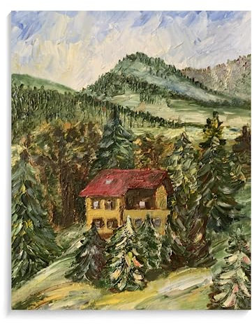 Peinture Par Numero Adulte Paysage Avec Cadre Maisons 40X50Cm Kit Peinture Acrylique Et Toile Par Numero,Peinture À L Huile Par Numéros Pour Enfants,A1