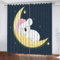 GIOVIA 3D Koala Vorhänge Abdunkelnde Sterne Mond Kindervorhänge Vorhang mit ösen 2er Set Gardinen Blickdicht Verdunkelungs für Kinderzimmer Schlafzimmer Wohnzimmer B 150 X H 166 cm