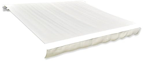 puraday Markisen Ersatzstoff 6x3 m Markisenbespannung Creme Markiesenstoff Wasserdicht Polyester mit PU-Beschichtung