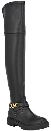 GUESS Jellio, Stivale sopra Il Ginocchio Donna, Nero 001, 37 EU