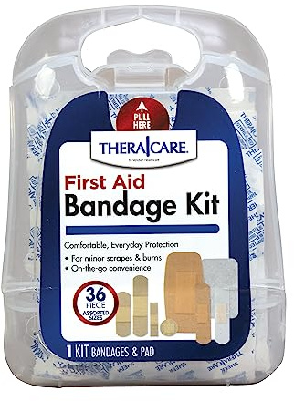 Thera|Care First Aid Bandage Kit | Assorted, 36 Count