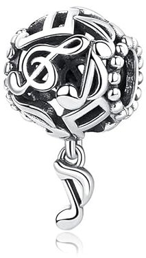 Charm, Perle, Liebe, Musiknote, Klavier, Anhänger, Charme, Armbänder, Halsketten, Damen, Schmuck, DIY, professionell und attraktiv, Sterling-Silber