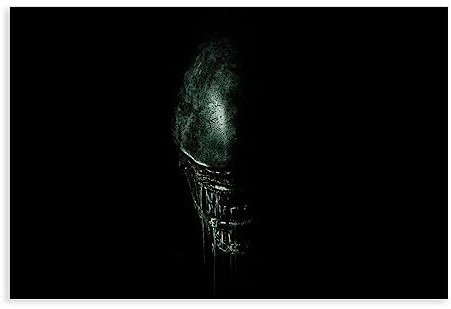 RIKCAT Aliens Xenomorph Coming Out of The Darkness Filmposter Leinwand Poster Wandkunst Dekor Druck Bild Gemälde für Wohnzimmer Schlafzimmer Dekoration ungerahmt 30 x 45 cm