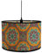 Morbuy Bambus Lampenschirm für Tischlampe, Mandala Stil Vintage Stil Durchmesser 30cm Tischlampenschirm Holz Stehlampenschirme für Deckenleuchte Stehlampe Wandleuchte Dekoration (Lotus Blume)