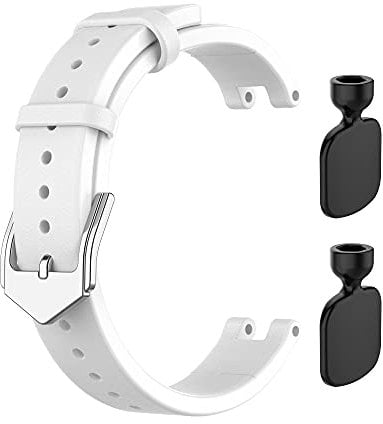 INF Armband für Garmin Lily Sport Watchband echtem Leder Verstellbares Armband Weiß