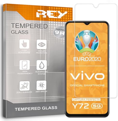 [Lot de 2] Verre Trempé pour Vivo Y72 5G - Y52 5G - IQOO Z3 - T1x - Y33s - Y21s - Y21, Protecteur d'écran qualité supérieure