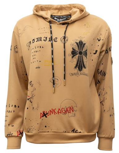 Roberto Geissini Damen Hoodie Gold-Smile beige L