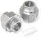 ERGAOBOY 2 PCS 304 Edelstahl Verschraubung，1/8 BSP Innengewinde x 1/8 BSP Innengewinde Rohrverschraubung für Wasser/Öl/Gas