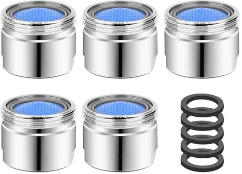 Perlatoren für WasserhäHne 5 Stück Wasserhahn Sieb Strahlregler M18 Perlatoren für WasserhäHne-Außengewinde Geeignet für Küchen- und Badarmatur-Ersatzteile Sparzubehör