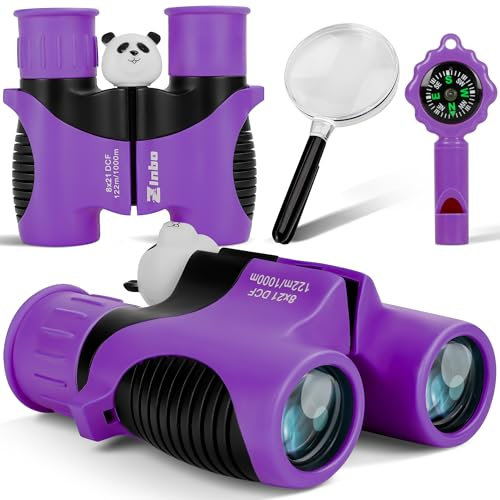 Fernglas für Kinder, Spielzeug für 3–12 Jahre alte Mädchen und Jungen, Vogelbeobachtung, Wandern, 4, 5, 6, 7, 8, 9 Jahre, Mädchen, Jungen, Weihnachten, Geburtstagsgeschenke, Outdoor-Spielzeug