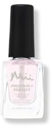 Mii Cosmetics Preserve + Protect Nail Polish Base Coat for Brittle Nails | Quick Dry Protecting & Conditioning Base Coat to Support Nail Growth | Nail Care Treatment for Long-Lasting Manicures | 14ml