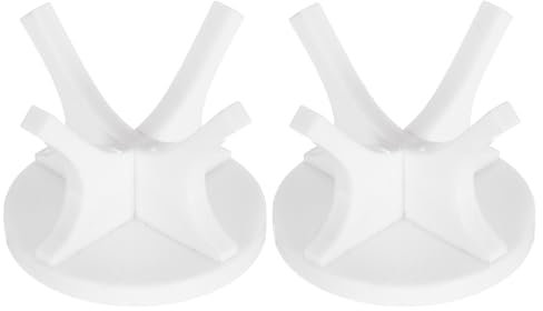 PATIKIL Baseball-Halterungen für Bälle, 2 Stück Acryl-Displayständer für kleine Bälle für Baseball, Golf, Softball, Tennis, Sportständer Ball, Weiß