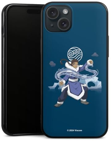 Silikon Hülle kompatibel mit Apple iPhone 15 Plus Case schwarz Handyhülle Avatar - Der Herr der Elemente Katara Offizielles Lizenzprodukt