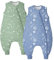 Unnivoll Gigoteuse Hiver 3-4 Ans, Gigoteuse à Pieds Tog 1.5 Turbulette Hiver pour Bébé, Tissu 100% Coton Super Doux et Chaud Fille Garçon 90cm