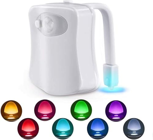 BULLTHERM Lampe LED pour WC, Ampoule LED pour cuvette de toilettes, éclairage nocture pour toilettes, veilleuse pour WC
