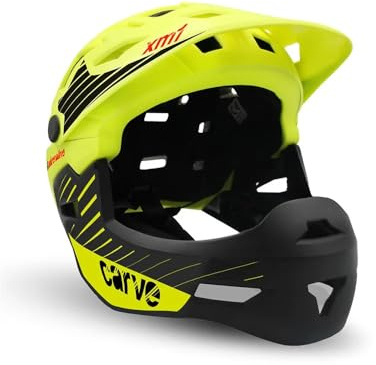MVTEK Unisex – Erwachsene Casco MTB Carve Giallo Fluo Helm Neongelb, L 58-61 cm