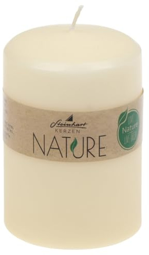 Stumpenkerzen Classic Nature Creme 100 x Ø 67 mm aus 100% natürlichen Rohstoffen ohne Palmöl