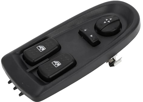 A ABSOPRO Elektrischer Fensterheberschalter Für Iveco Daily 06-11 1 Stück | 14 Pins, Spiegel- & Fenstersteuerung, Vorderseite Links, Schwarz, Kunststoff & Metall, OE 5801304491