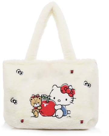 Ubephant Kity Handtaschen, Kity Tasche Weiß, Crossbody Bag, Handtaschen Tasche Kinder Kosmetiktasche Geldbörse Hohe Kapazität Cartoon Geburtstags Geschenke für Fans