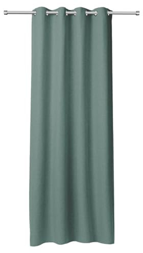 Rollmayer LuxShade Exklusiv Verdunkelungsvorhang Ösen (Eukalyptus, B140xH175) – Moderner Thermovorhang, Blickdicht, pflegeleicht & langlebig, 1 Stück