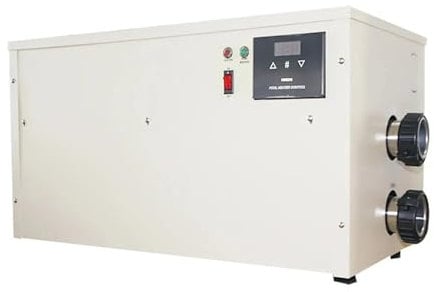 JHXHFJXZ Pompe à Chaleur for Piscine 54 KW avec écran Tactile numérique, Chauffe-Eau électrique for piscines creusées et Hors Sol pour Spa, Baignoire(Connector 48mm)