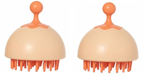 SAFIGLE 2 Stück Shampoo Kamm Massagekopf Massagegerät Kopfhaut Massagegerät Haar Duschborsten Reinigungsbürste Öliges Shampoo Massagebürstenkopf Entwirrungsshampoo Für Fettige