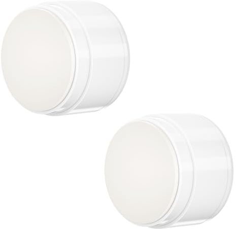 2Stück Türstopper Wand Weiß Selbstklebend, Wandpuffer mit Feder-Dämpfer