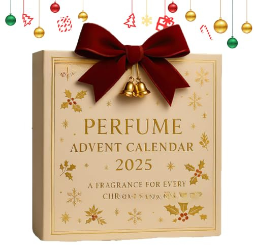 Parfüm-Adventskalender 2025, 24 Tage Designer-Düfte für Frauen & Männer, Parfüm-Weihnachts-Adventskalender 2025 für Frauen, Premium-Geschenkset, Reisegröße (A)