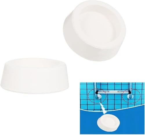 Tissting 2 Stück Poolleiter Gummipuffer, Gummi Stopper für Poolleiter Pools Schutzkappen Schwimmbadleiter Gummistecker Leiter Sicherheitsstoßstange (2 Stück 48mm)
