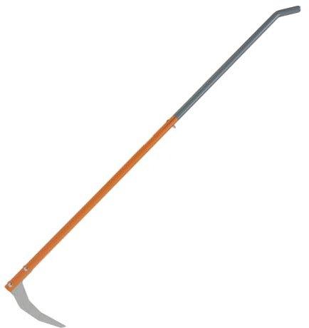 TERRADIX® Sauzahn – Handkultivator zum Furchen ziehen & Tiefenlockern | Verzinkter Werkzeugstahl-Zinken | Ergonomischer Stiel 165 cm | Rückenschonende Bodenlockerung für Beet, Garten & Gewächshaus