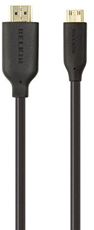 Belkin F3Y027bf3M-P - Cable Mini HDMI de Alta Velocidad con Ethernet, Color Negro
