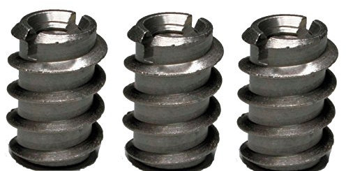 Ensat®-SH Gewinde-Einsätze Gewindeeinsätze, Gewindebuchse für Holz verschiedene Größen: M 10 x 23 mm, Messing