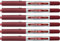 Tintenroller uni-ball eye micro Strich: ca. 0,2 mm (rot | 6 Stück)