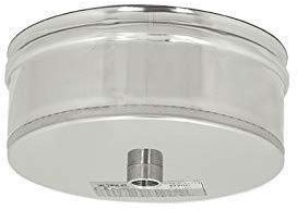 Tappo inox con spurgo scarico condensa 5 decimi AISI 304 (80mm)