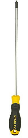 Stanley Stmt60813-8 Tournevis Phillips avec poignée rembourrée - Ph2 x 250 mm (jaune et noir)