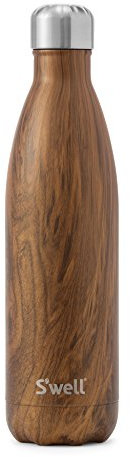 S'well Vacuum Insulated Stainless Steel Water Bottle, 750mL, Teakwood