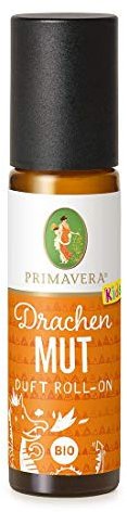 PRIMAVERA Kids Duft Roll-On Drachenmut bio 10 ml - Zeder, Mandarine Kardamom - Aromaöl, Duftöl, Aromatherapie für unterwegs - ermutigend, stärkend - vegan