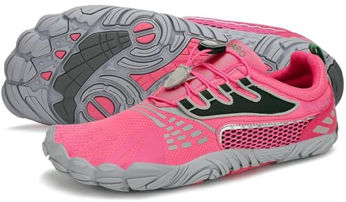 SAGUARO Chaussures de Trail Running Homme Femme Chaussures Minimalistes Chaussures de Sport Fitness Randonnée Escalade Marche Barefoot Shoes Chaussures Aquatiques, Rose Fuscia, 40 EU