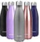 SUNWILL Metal Water Bottle 500ml, Stainless Steel Insulated Travel Sports Water Bottle, Vacuum Thermal Reusable Water Flask, Cool Grey matt Finish for Hot and Cold Drinks