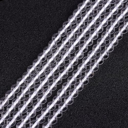 GEM-Inside Perlen für Schmuckherstellung, 4 mm, klar, 4 mm, Weiß