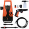 BLACK+DECKER PW1450TD - Idropulitrice ad alta pressione, 1400 Watt, 105 bar, portata 7,1 l/min, per lavaggio auto e uso domestico (rosso e nero)