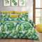 Velosso Tropical Palm Leaves Floral Easycare Bedding Set with Pillowcases (Green, King)
