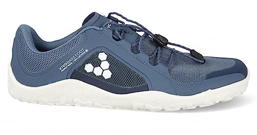VIVOBAREFOOT Primus Trail II FG Recycelter Offroad-Schuh für Herren mit barfußfester Bodensohle, Deep Sea Blue White, 38 EU