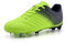 brooman Zapatos deportivos de fútbol para niños y niñas, Azul marino lima, 11 Little Kid