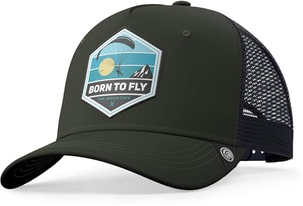 The Indian Face Unisex Born to Fly Baseball Kappe, Vert, One Size