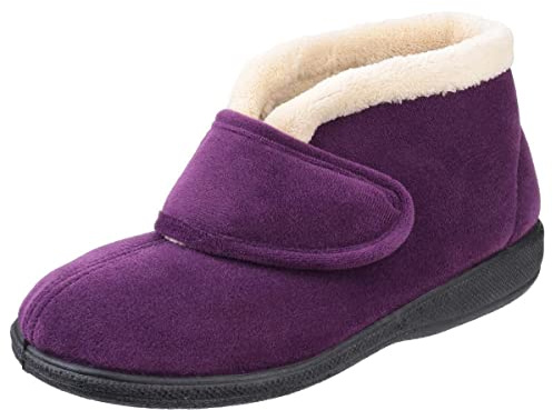 Fleet & Foster Levitt Womens Purple Bootie Slipper