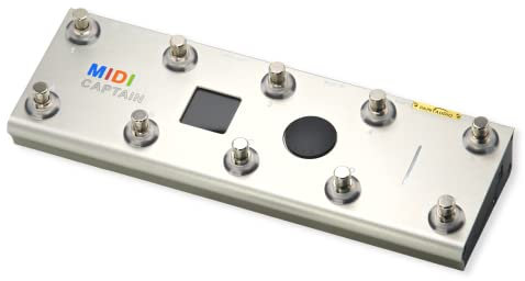 PAINTAUDIO MIDI Captain Foot Controller Multi-Effects Keyboards Synthesizer USB-MIDI Musiksoftware Bias mit Time Engine Funktion Unterstützt alle PC/CC/Note Commander 10 Fuß Schalter