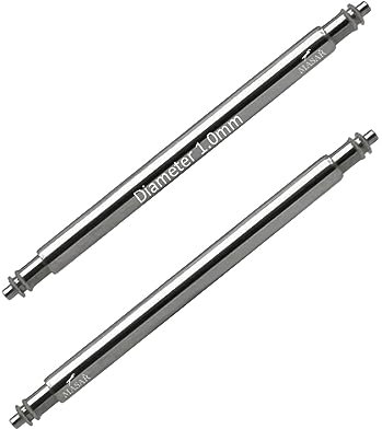 masar Premium, speziell – sehr dünn – Federstege für Uhren, SLX Ø 1,0 mm Edelstahl 316L – 0,5 mm 2 Stück, 16mm